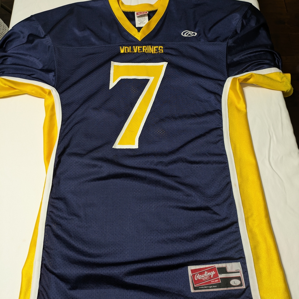 Rawlings Blue and Yellow Sports Jersey